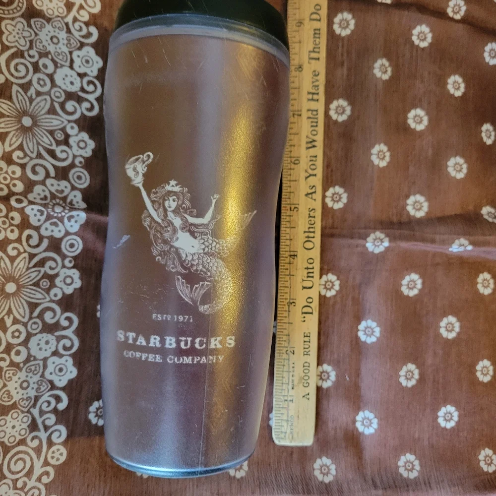 2001 Starbucks Insulated Coffee Tumbler ~ Mermaid ~ Great Y2K-ish Item! FINAL!